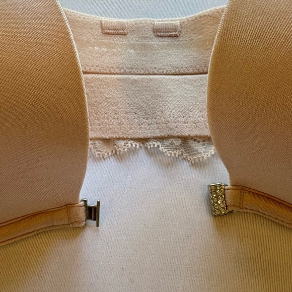 La Senza Beyond Sexy Pink Front Close Lace Strapless Bra Size 38B - Picture 3 of 10